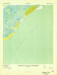 Download a high-resolution, GPS-compatible USGS topo map for Capers Island, SC (1943 edition)