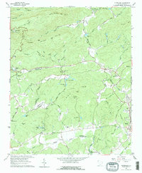 Download a high-resolution, GPS-compatible USGS topo map for Cleveland, SC (1976 edition)