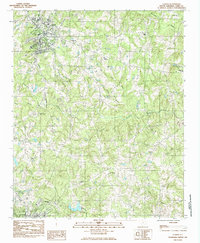 preview thumbnail of historical topo map of Clover, SC in 1985
