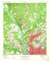 preview thumbnail of historical topo map of Richland County, SC in 1947