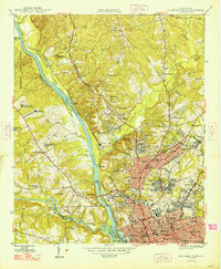 preview thumbnail of historical topo map of Richland County, SC in 1948
