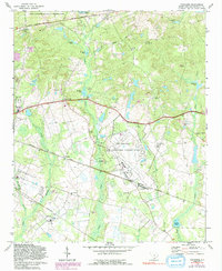 Download a high-resolution, GPS-compatible USGS topo map for Congaree, SC (1991 edition)