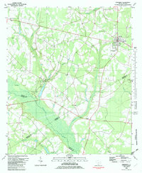 Download a high-resolution, GPS-compatible USGS topo map for Ehrhardt, SC (1983 edition)