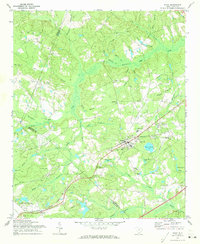 preview thumbnail of historical topo map of Kershaw County, SC in 1971