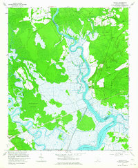preview thumbnail of historical topo map of Colleton County, SC in 1960