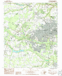 preview thumbnail of historical topo map of Florence County, SC in 1986