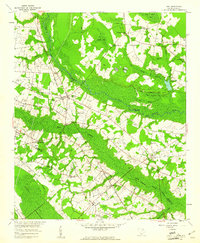 1959 Map of Fork, 1961 Print