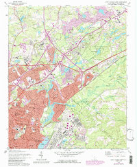 Download a high-resolution, GPS-compatible USGS topo map for Fort Jackson North, SC (1990 edition)