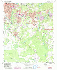 preview thumbnail of historical topo map of Richland County, SC in 1972