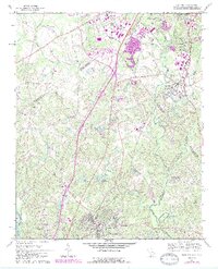 1968 Map of Fort Mill, 1989 Print