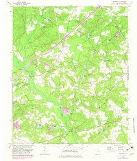 preview thumbnail of historical topo map of Aiken County, SC in 1964