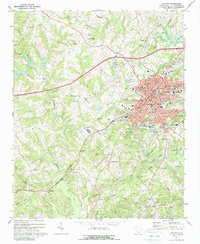 Download a high-resolution, GPS-compatible USGS topo map for Gaffney, SC (1988 edition)