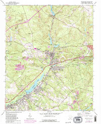Download a high-resolution, GPS-compatible USGS topo map for Graniteville, SC (1981 edition)