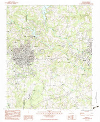 Download a high-resolution, GPS-compatible USGS topo map for Greer, SC (1983 edition)