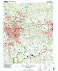 Download a high-resolution, GPS-compatible USGS topo map for Greer, SC (2000 edition)