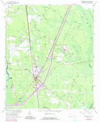 preview thumbnail of historical topo map of Hardeeville, SC in 1962