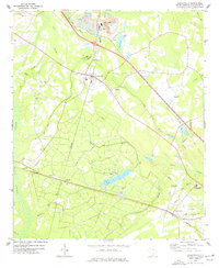 Download a high-resolution, GPS-compatible USGS topo map for Harleyville, SC (1977 edition)