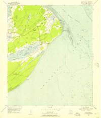 1956 Map of Hilton Head Island, SC, 1957 Print