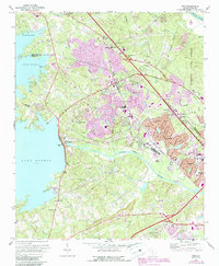 preview thumbnail of historical topo map of Irmo, SC in 1971