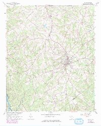1964 Map of Iva, 1979 Print