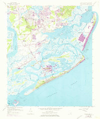 1959 Map of James Island, SC, 1973 Print