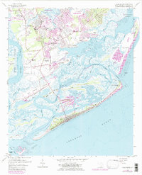 1959 Map of James Island, SC, 1984 Print