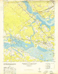 Download a high-resolution, GPS-compatible USGS topo map for Johns Island, SC (1948 edition)