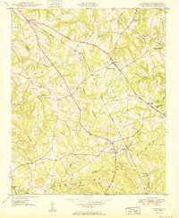 preview thumbnail of historical topo map of Greenwood County, SC in 1950