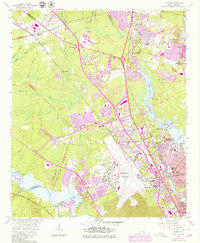 Download a high-resolution, GPS-compatible USGS topo map for Ladson, SC (1980 edition)