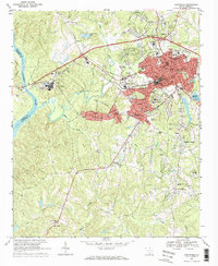 Download a high-resolution, GPS-compatible USGS topo map for Lancaster, SC (1984 edition)
