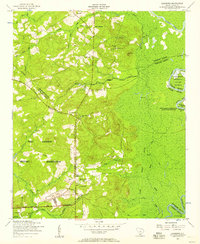 preview thumbnail of historical topo map of Richland County, SC in 1953