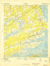 Download a high-resolution, GPS-compatible USGS topo map for Legareville, SC (1943 edition)