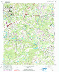 Download a high-resolution, GPS-compatible USGS topo map for Lexington, SC (1992 edition)