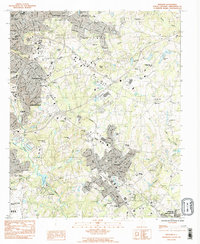 preview thumbnail of historical topo map of Mauldin, SC in 1983