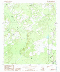 preview thumbnail of historical topo map of Hampton County, SC in 1988