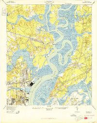 preview thumbnail of historical topo map of Berkeley County, SC in 1940
