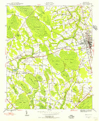 Download a high-resolution, GPS-compatible USGS topo map for Mullins, SC (1956 edition)