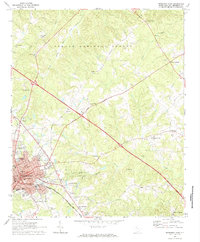 preview thumbnail of historical topo map of Newberry County, SC in 1968