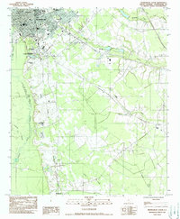 Download a high-resolution, GPS-compatible USGS topo map for Orangeburg South, SC (1988 edition)