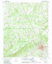 Download a high-resolution, GPS-compatible USGS topo map for Pageland, SC (1988 edition)