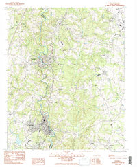 Download a high-resolution, GPS-compatible USGS topo map for Pelzer, SC (1983 edition)