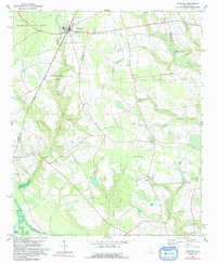 Download a high-resolution, GPS-compatible USGS topo map for Pinewood, SC (1992 edition)