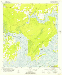1955 Map of Bluffton, SC, 1956 Print