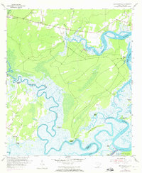 1955 Map of Bluffton, SC, 1973 Print