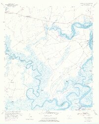 1955 Map of Pritchardville, 1973 Print