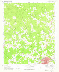 1971 Map of Saluda North, 1973 Print