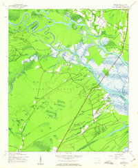 Download a high-resolution, GPS-compatible USGS topo map for Santee, SC (1962 edition)