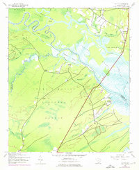 Download a high-resolution, GPS-compatible USGS topo map for Santee, SC (1976 edition)