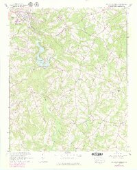 1964 Map of Saylors Crossroads, 1979 Print