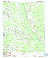 Download a high-resolution, GPS-compatible USGS topo map for Scranton, SC (1990 edition)